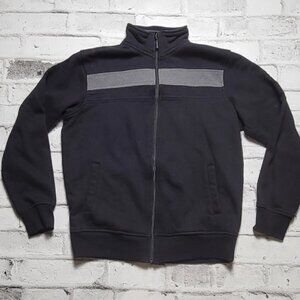 MEN'S mondetta black and grey zip up sweater
